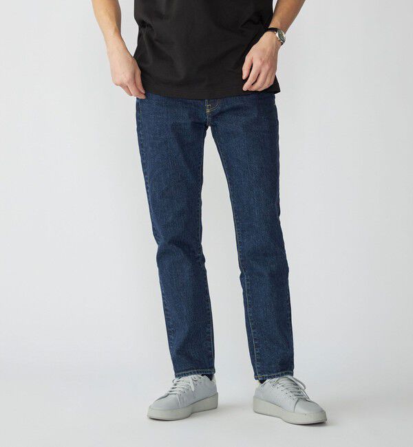 SHIPS「【SHIPS別注】RED CARD TOKYO: RHYTHM クリーンウォッシュ ジャストレングス スリムテーパードデニム」|デニム|ネイビー