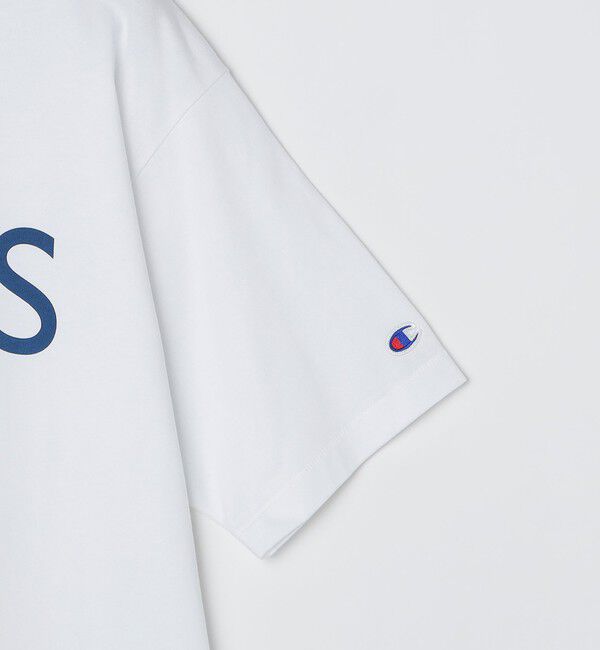 SHIPS「【SHIPS別注】Champion: SHIPS ロゴ プリント Tシャツ」|Tシャツ・カットソー|