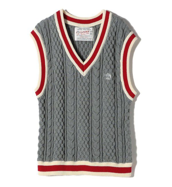 SHIPS for women「【SHIPS別注】LOGAN KNITTING MILLS: チルデン Vネック ベスト」|ベスト・ジレ|