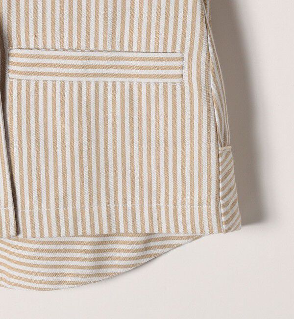 SHIPS any「SHIPS any:〈洗濯機可能〉ヒッコリー ショート テーラード ジャケット」|テーラードジャケット|