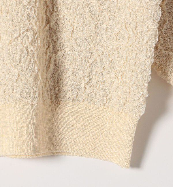 SHIPS any「《一部追加予約》SHIPS any:〈手洗い可能〉ジャカード バンピー クルーネック プルオーバー」|ニット・セーター|