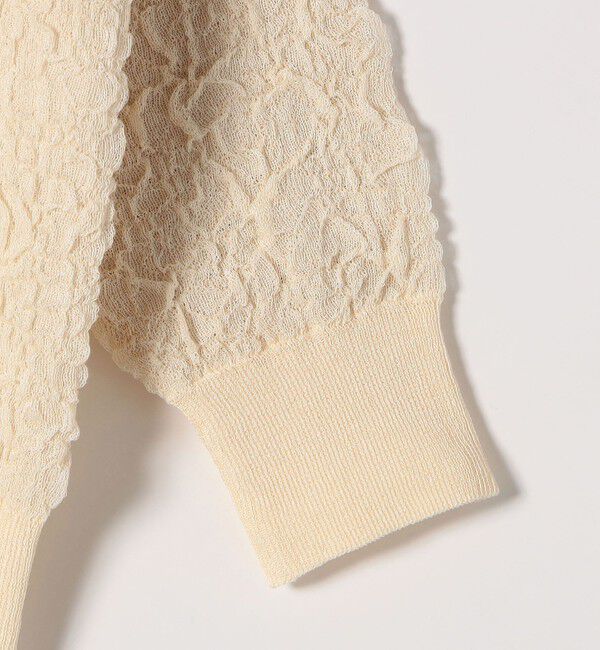 SHIPS any「《一部追加予約》SHIPS any:〈手洗い可能〉ジャカード バンピー クルーネック プルオーバー」|ニット・セーター|