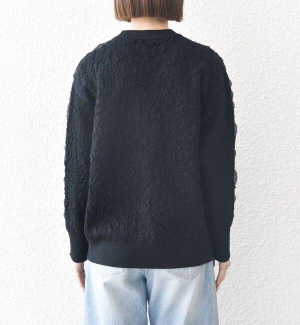 SHIPS any「《一部追加予約》SHIPS any:〈手洗い可能〉ジャカード バンピー クルーネック プルオーバー」|ニット・セーター|