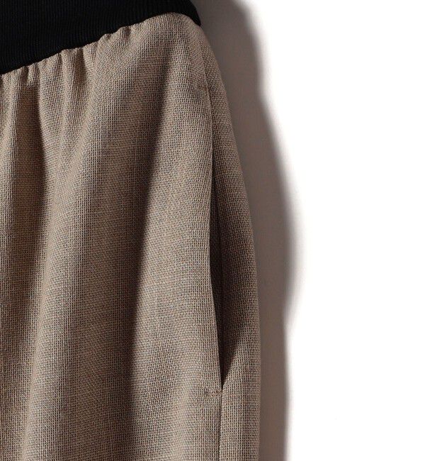 SHIPS for women「〈手洗い可能〉Asami 麻調合繊 ウエスト リブ タイト スカート」|タイト|