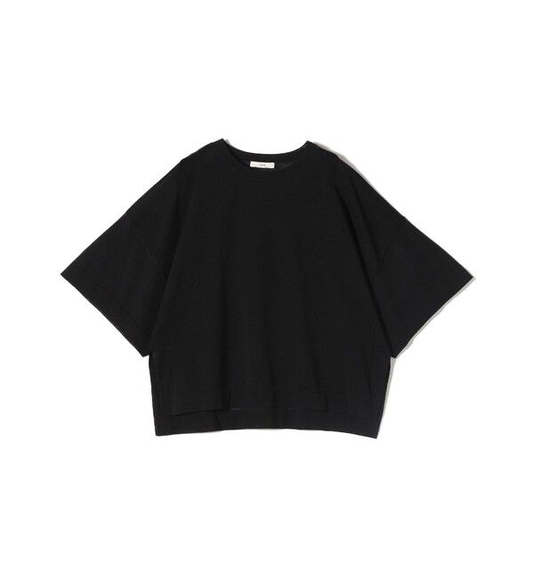 SHIPS for women「〈手洗い可能〉18G フィルミーコットン ワイド ショート スリーブ プルオーバー」|ニット・セーター|