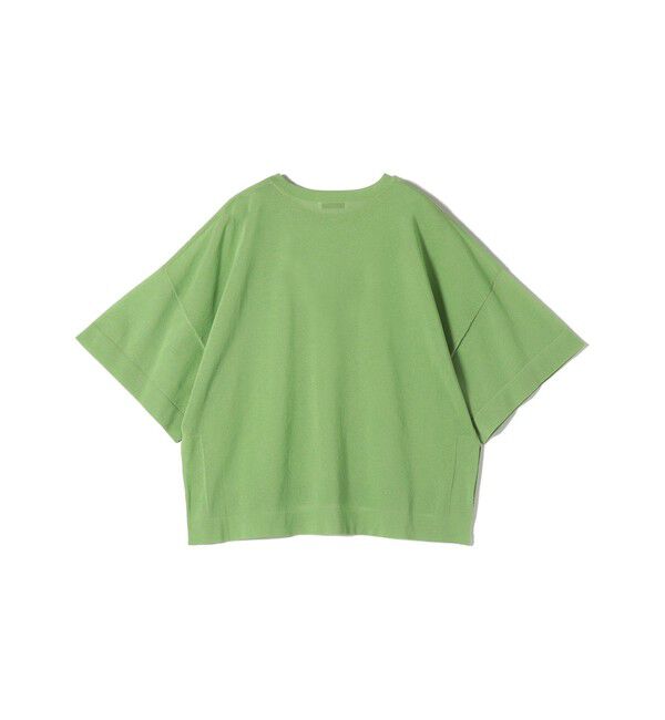 SHIPS for women「〈手洗い可能〉18G フィルミーコットン ワイド ショート スリーブ プルオーバー」|ニット・セーター|