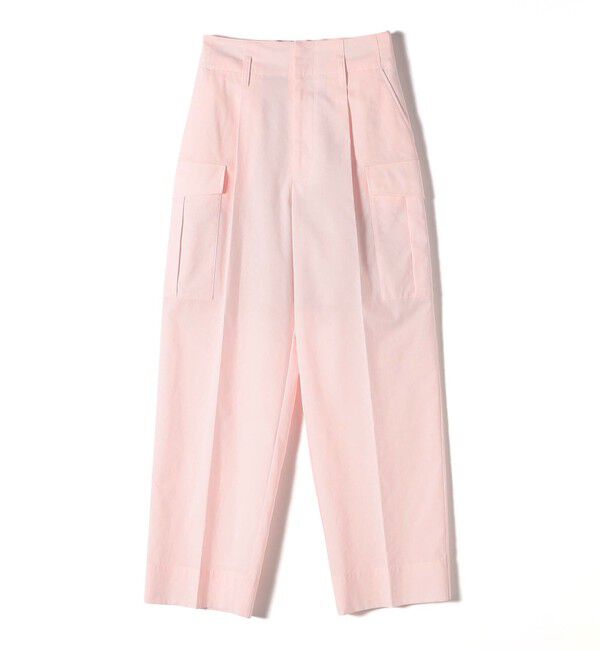 SHIPS for women「〈洗濯機可能〉ポリエステル 麻 カーゴ パンツ」|その他|