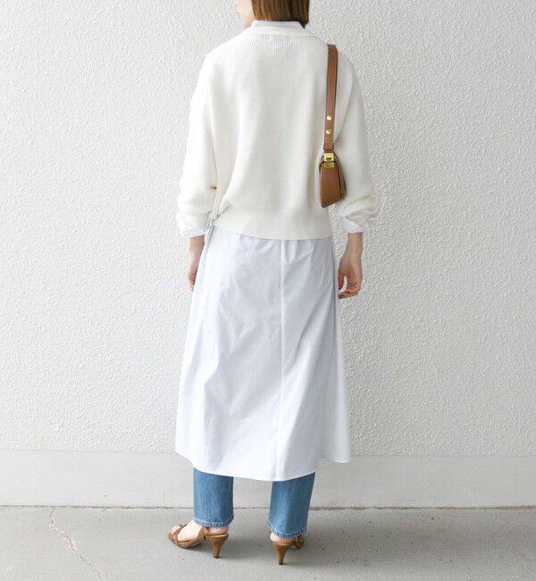 SHIPS any「SHIPS any:〈洗濯機可能〉タイプライター スタンドカラー シャツ ワンピース」|ワンピース|