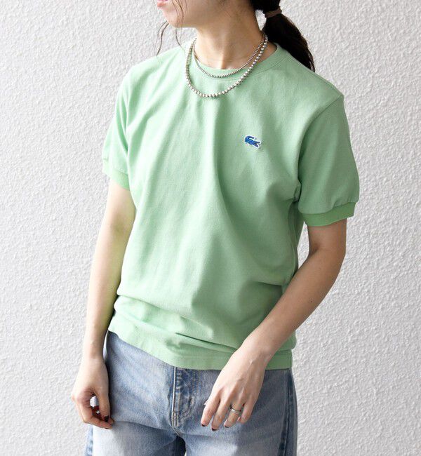 SHIPS any「《一部追加予約》【SHIPS any別注】LACOSTE:〈洗濯機可能〉PIQUE クルーネック Tシャツ 26SS」|Tシャツ・カットソー|