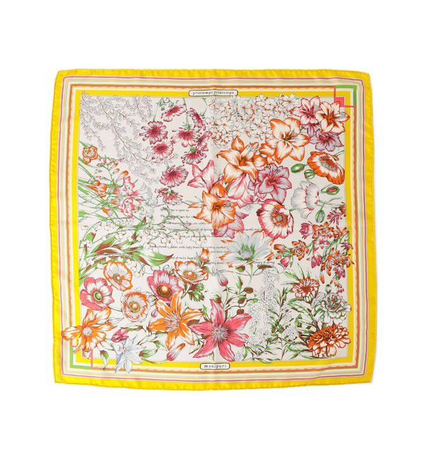 SHIPS for women「manipuri:25SS スカーフ 65&times;65」|バンダナ・スカーフ|イエロー