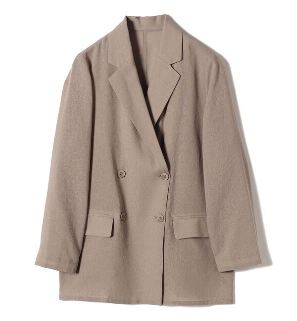 SHIPS Colors 「SHIPS Colors:〈手洗い可能〉シアー リネンライク ダブルジャケット◇」|テーラードジャケット|