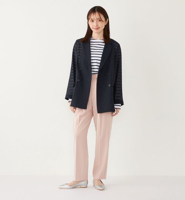SHIPS Colors 「SHIPS Colors:〈手洗い可能〉シアー リネンライク ダブルジャケット◇」|テーラードジャケット|