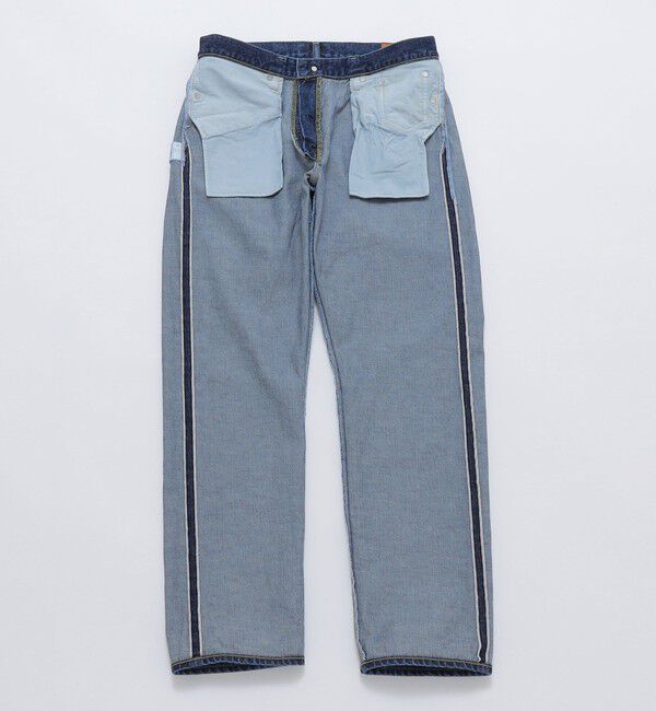 SHIPS「SHIPS: ベーシック 5ポケット ブリーチ デニム パンツ」|デニム|
