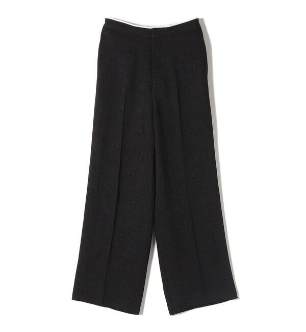 SHIPS for women「〈接触冷感/吸水速乾〉アセテート ワッシャー ウエスト デザイン パンツ」|スラックス|