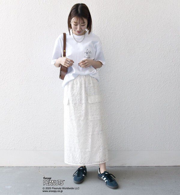 SHIPS any「SHIPS any: SNOOPY コラボ NOT THERE グラフィック バック プリント Tシャツ◇」|Tシャツ・カットソー|