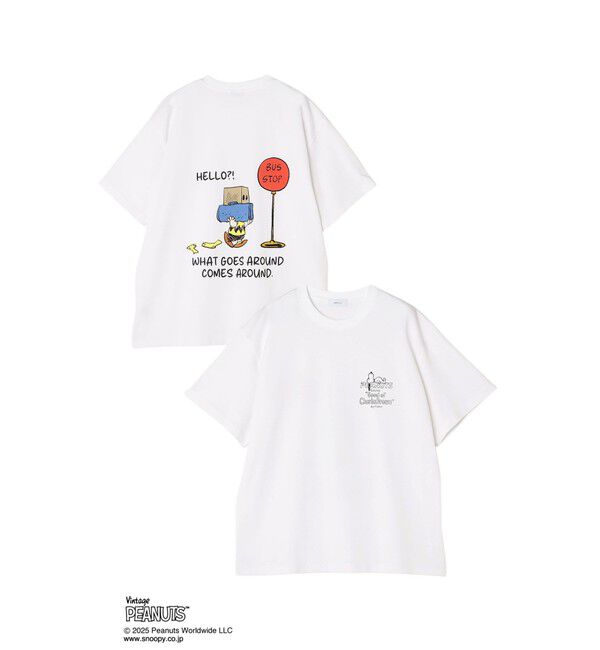 SHIPS any「SHIPS any: SNOOPY コラボ NOT THERE グラフィック バック プリント Tシャツ◇」|Tシャツ・カットソー|