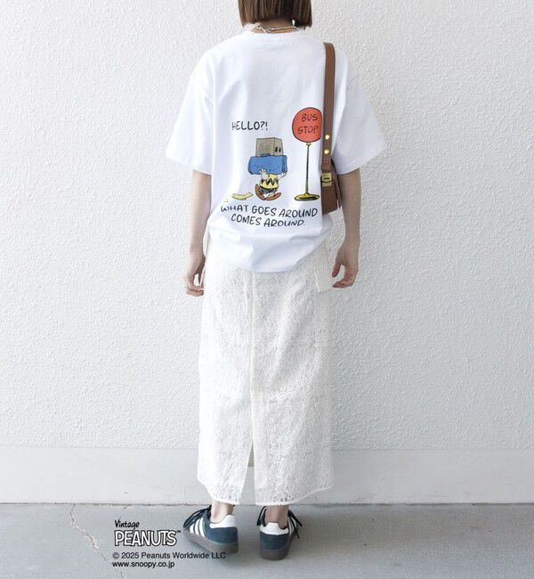 SHIPS any「SHIPS any: SNOOPY コラボ NOT THERE グラフィック バック プリント Tシャツ◇」|Tシャツ・カットソー|