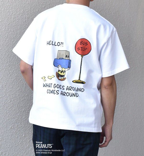 SHIPS any「SHIPS any: SNOOPY コラボ NOT THERE グラフィック バック プリント Tシャツ◇」|Tシャツ・カットソー|