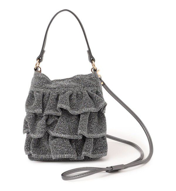 SHIPS any「SHIPS any: ラメ フリル ミニ ショルダー バッグ」|ショルダー・メッセンジャー|
