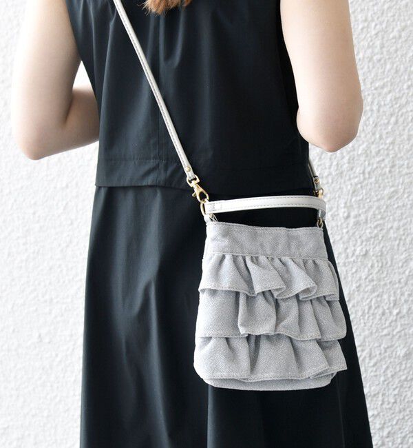 SHIPS any「SHIPS any: ラメ フリル ミニ ショルダー バッグ」|ショルダー・メッセンジャー|