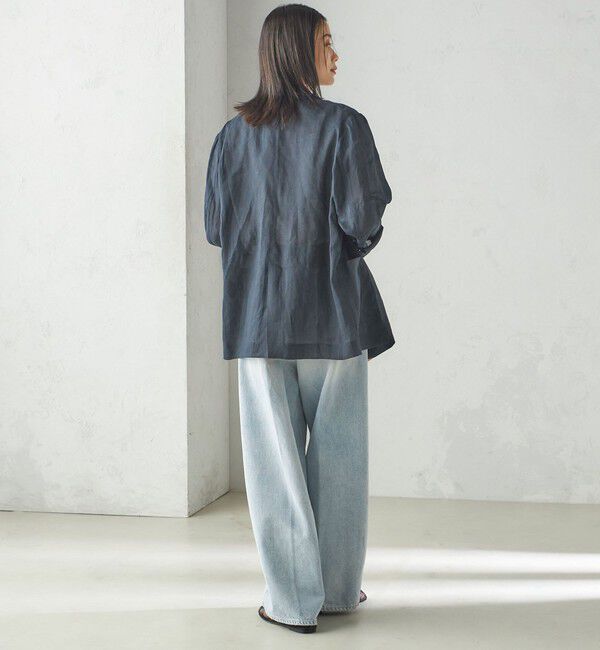 SHIPS for women「〈手洗い可能〉ラミー 4 シアー ジャケット」|テーラードジャケット|