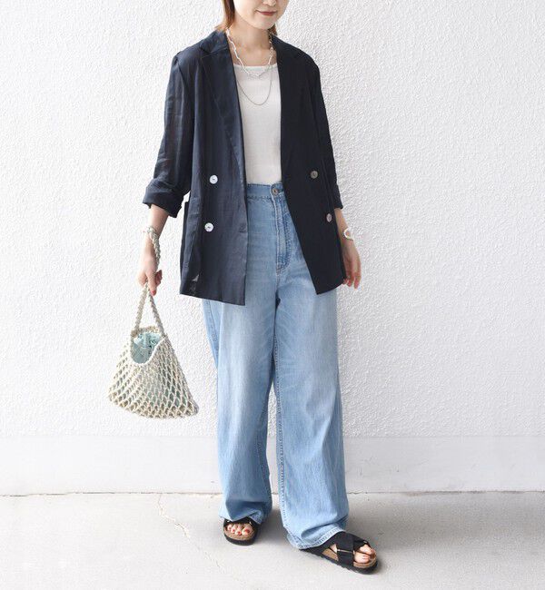 SHIPS for women「〈手洗い可能〉ラミー 4 シアー ジャケット」|テーラードジャケット|