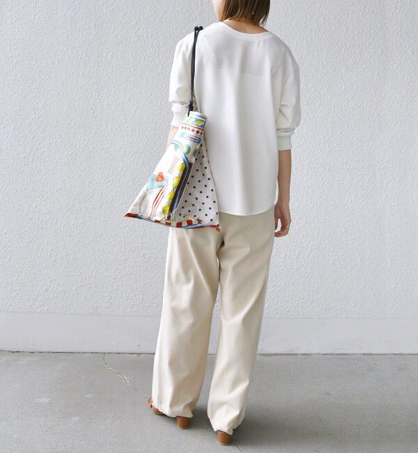 SHIPS for women「〈手洗い可能〉前後 2WAY ジョーゼット 袖リブ プルオーバー」|シャツ・ブラウス|