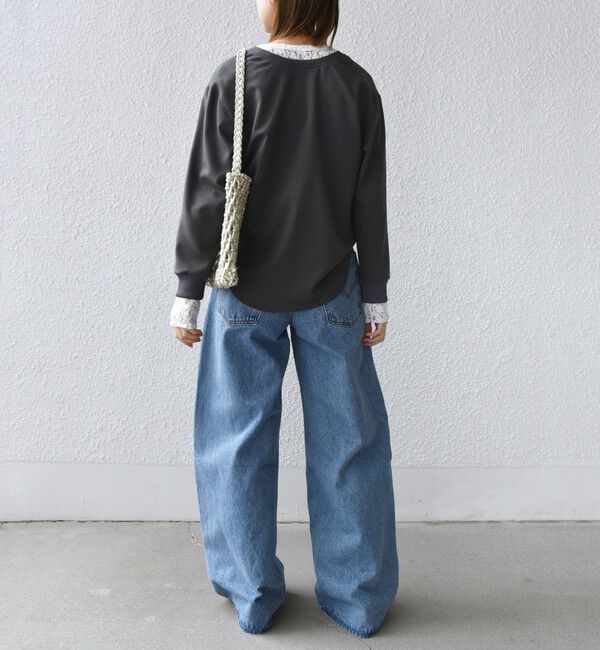 SHIPS for women「〈手洗い可能〉前後 2WAY ジョーゼット 袖リブ プルオーバー」|シャツ・ブラウス|