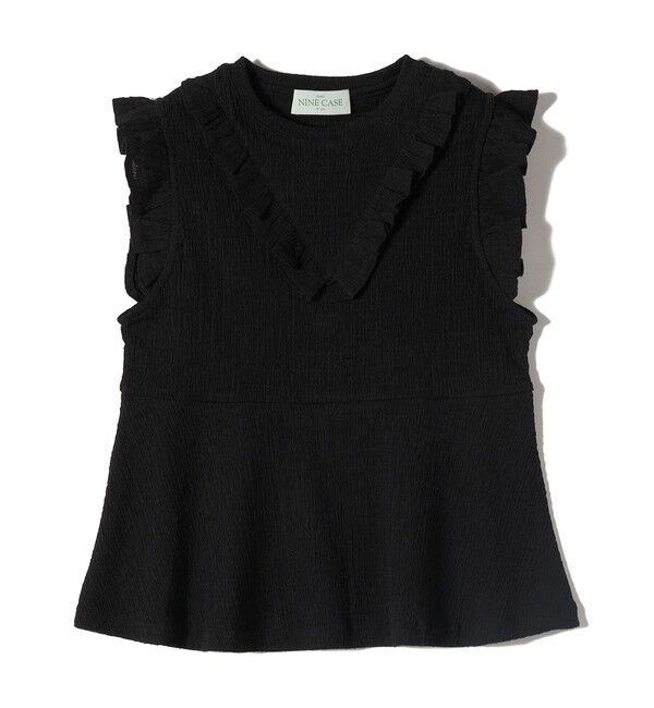 SHIPS for women「NINE CASE:〈手洗い可能〉フリル ノースリーブ トップス」|その他|
