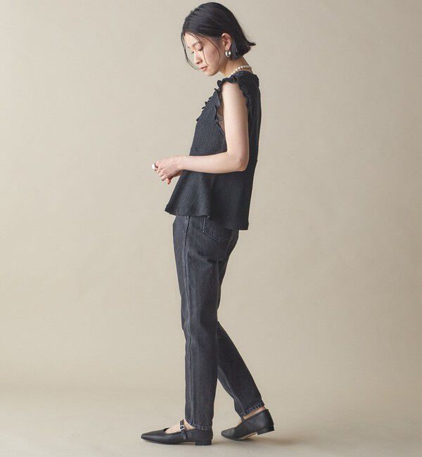 SHIPS for women「NINE CASE:〈手洗い可能〉フリル ノースリーブ トップス」|その他|