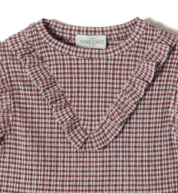 SHIPS for women「NINE CASE:〈手洗い可能〉フリル ノースリーブ トップス」|その他|