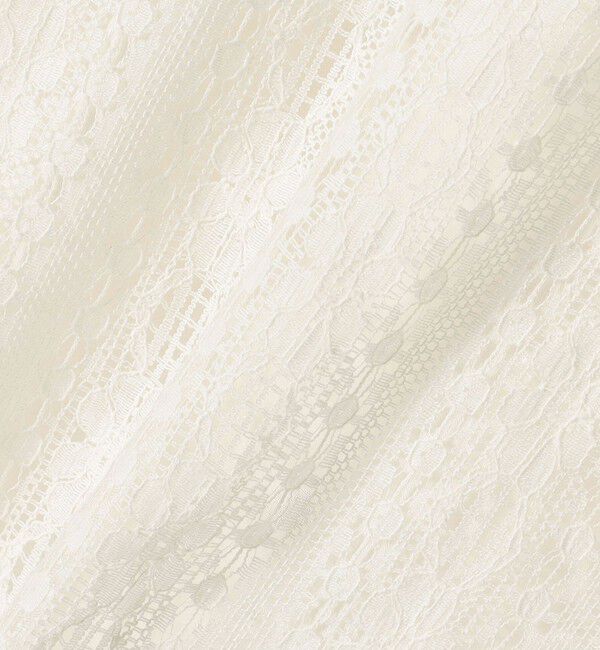 SHIPS for women「Fanaka:〈手洗い可能〉ストライプ レース 羽織」|シャツ・ブラウス|