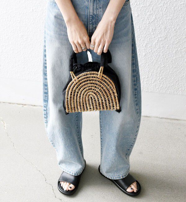 SHIPS any「《一部追加予約》TARANGO: ハーフ ラウンド カゴ バッグ」|かごバッグ|