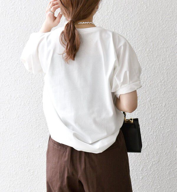 SHIPS any「SHIPS any:〈UVカット/接触冷感/吸水速乾/洗濯機可能〉USAコットン ツイスト TEE」|Tシャツ・カットソー|