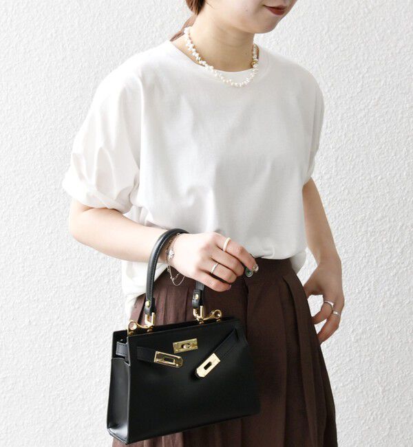 SHIPS any「SHIPS any:〈UVカット/接触冷感/吸水速乾/洗濯機可能〉USAコットン ツイスト TEE」|Tシャツ・カットソー|