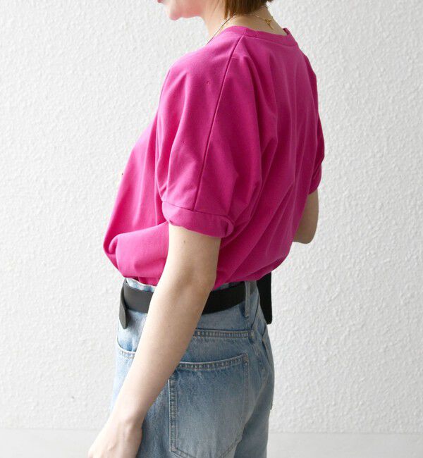 SHIPS any「SHIPS any:〈UVカット/接触冷感/吸水速乾/洗濯機可能〉USAコットン ツイスト TEE」|Tシャツ・カットソー|