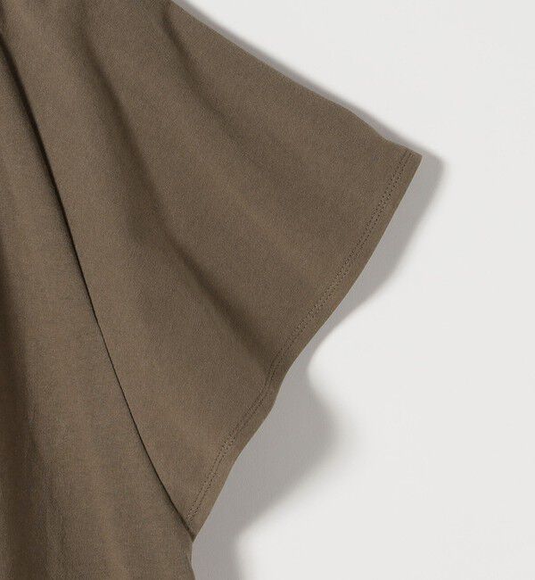 SHIPS any「SHIPS any:〈UVカット/接触冷感/吸水速乾/洗濯機可能〉USAコットン フレア TEE」|Tシャツ・カットソー|