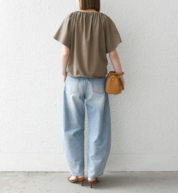 SHIPS any「SHIPS any:〈UVカット/接触冷感/吸水速乾/洗濯機可能〉USAコットン フレア TEE」|Tシャツ・カットソー|