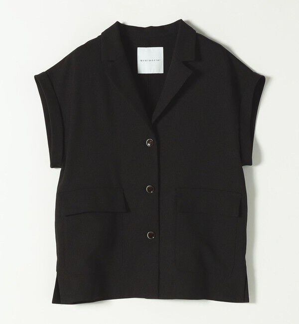 quaranciel「quaranciel: ウーステッド フレンチスリーブ テーラード ジレ ジャケット」|その他|