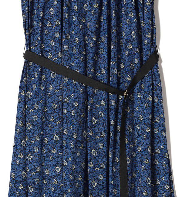 SHIPS for women「〈手洗い可能〉割繊 フラワー プリント ノースリーブ ワンピース」|ワンピース|