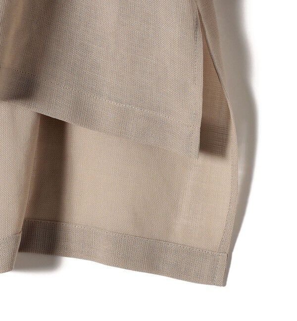 SHIPS for women「〈手洗い可能〉麻調 メッシュ 半袖 ビッグ シャツ」|シャツ・ブラウス|