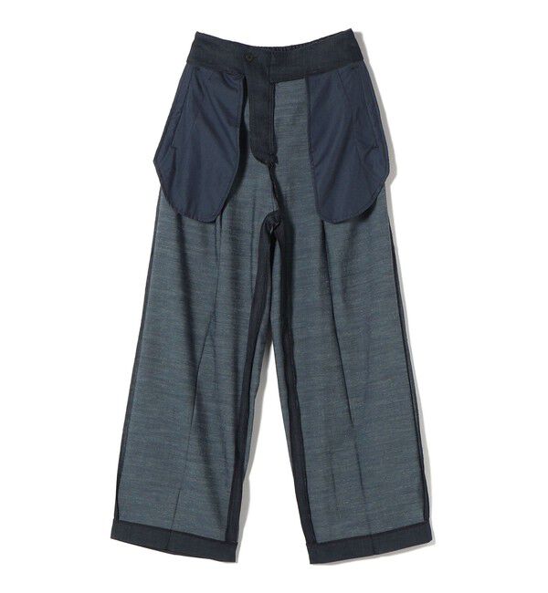 SHIPS for women「〈手洗い可能〉デニムライク 2タック ワイド パンツ」|その他|