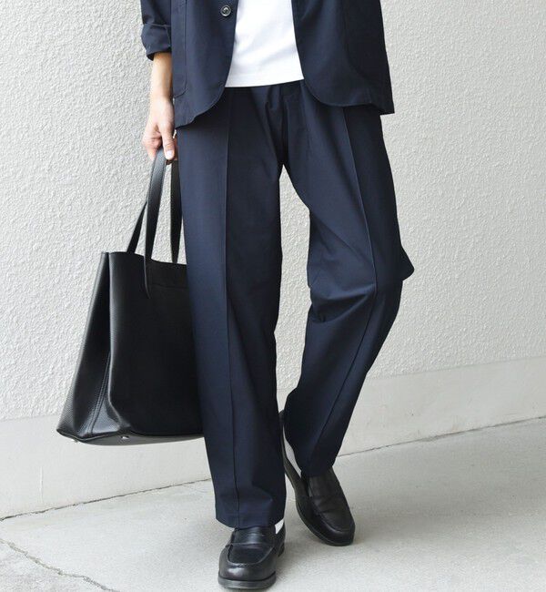 SHIPS any「SHIPS any: 360&deg; THE CIRCLE STRETCH センタークリース イージーパンツ(セットアップ対応)◇」|チノ|