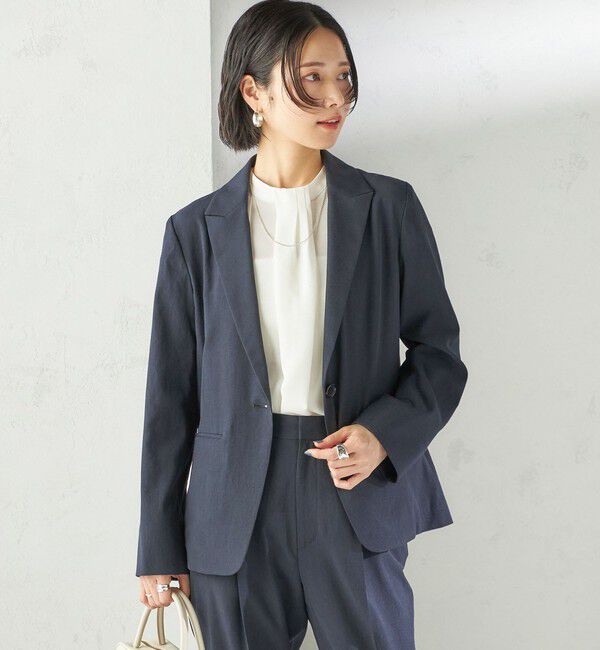 SHIPS for women「〈手洗い可能〉タック タイ フレンチ スリーブ ブラウス」|シャツ・ブラウス|