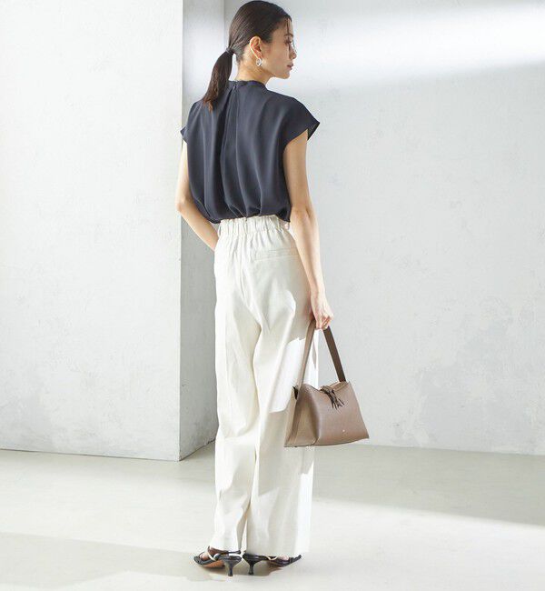 SHIPS for women「〈手洗い可能〉タック タイ フレンチ スリーブ ブラウス」|シャツ・ブラウス|