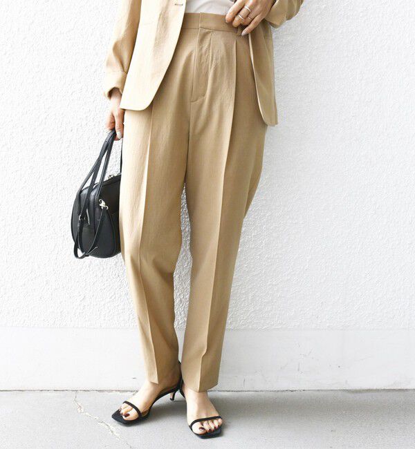 SHIPS for women「〈手洗い可能〉FUNCTIONAL テーパード パンツ（セットアップ対応）」|その他|