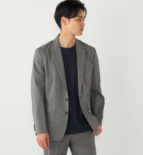 SHIPS Colors 「SHIPS Colors:〈洗濯機可能〉COOLMAX(R) ポリトロ ジャケット」|テーラードジャケット|ダークグレー