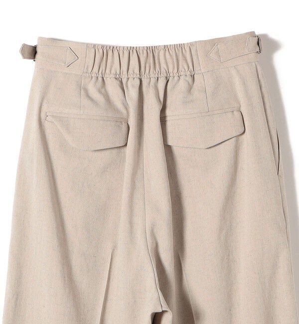 SHIPS for women「〈手洗い可能〉麻調 合繊 2タック ワイド パンツ 2」|その他|