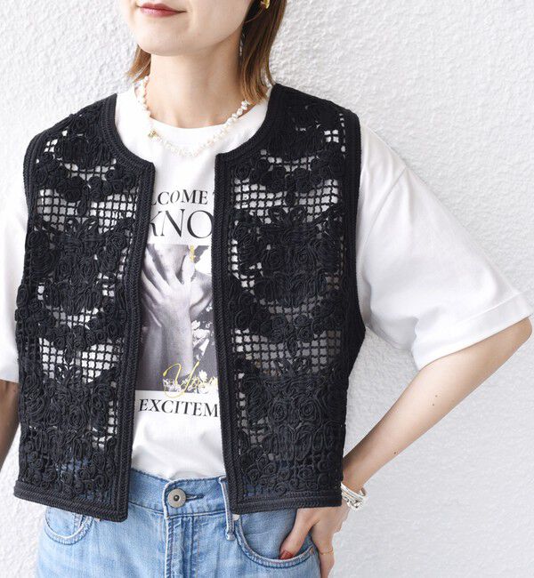 SHIPS for women「【SHIPS別注】81BRANCA:フォト ワイド TEE」|Tシャツ・カットソー|