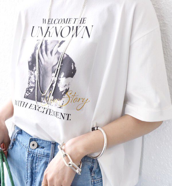 SHIPS for women「【SHIPS別注】81BRANCA:フォト ワイド TEE」|Tシャツ・カットソー|